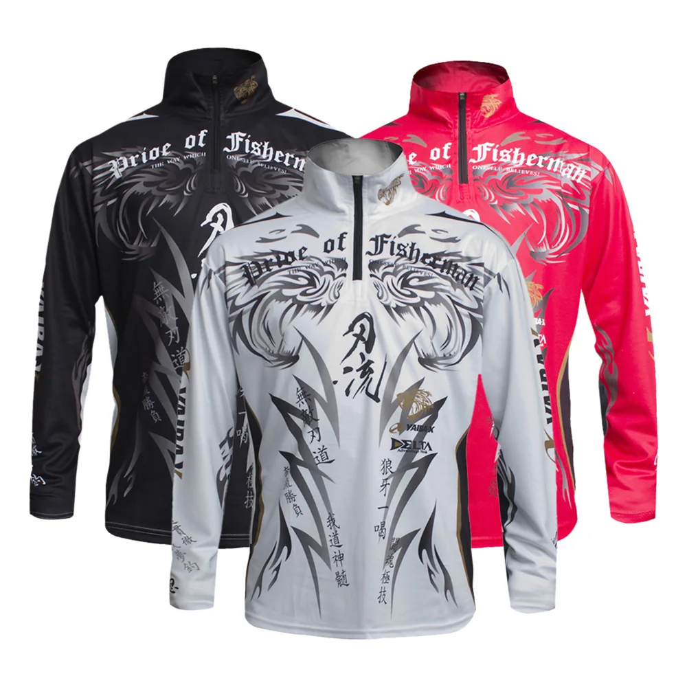 

2019 New Style Long Sleeves Fishing Clothes Sets Male Sportswear Anti-UV Breathable Fishing Shirt Fishing Clothing Jersey