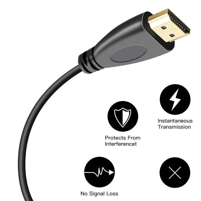 Shuliancable HDMI кабель 2 0 4K 1080P 3D высокоскоростной позолоченный для HD TV LCD ноутбуков PS3