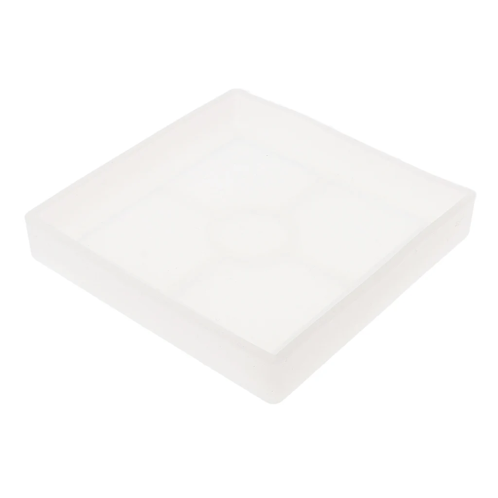 Silicone Coaster Mold Square for Resin Casting Epoxy Cement, Jewelry Making Crafts DIY Home Ornaments Coaster Cup Mat, 108mm