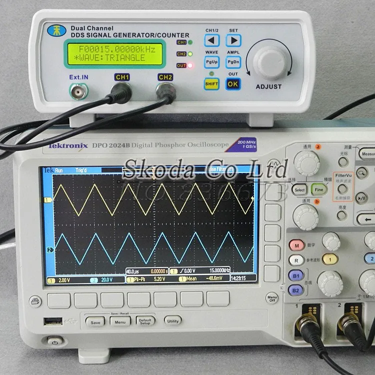 MHS-3200A 20 МГц DDS NC двухканальный функция генератор сигналов, DDS источник сигнала USB 4 вида сигнала выход