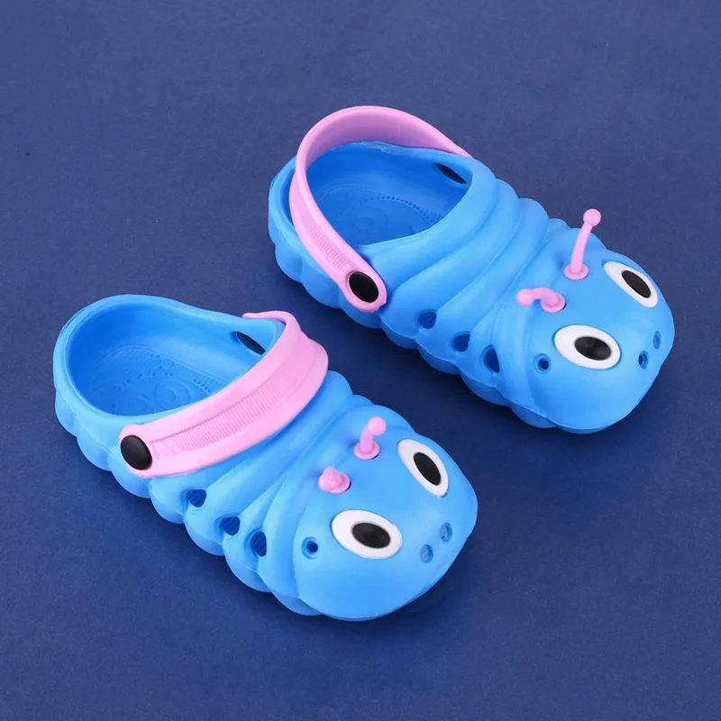 Сандалии для маленьких мальчиков и девочек, детская летняя пляжная обувь, пластиковая гусеница, Детская сандалия, обувь для новорожденных, непромокаемые дышащие сандалии
