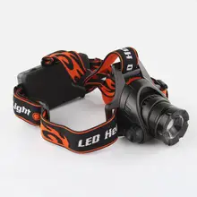 Мощный налобный фонарь 2000лм водонепроницаемый XML L2 U2 светодиодный налобный светильник, налобный светильник, масштабируемый регулируемый фокус для велосипеда, кемпинга на открытом воздухе