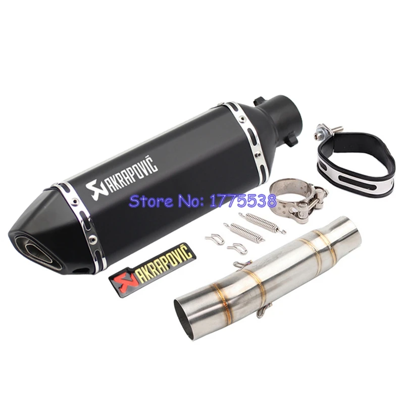 

Laser Mark Motorcycle Exhaust System Mid Link Pipe for CBR300 CBR300R Motorbike Muffler Exhaust Escape Leak with DB Killer