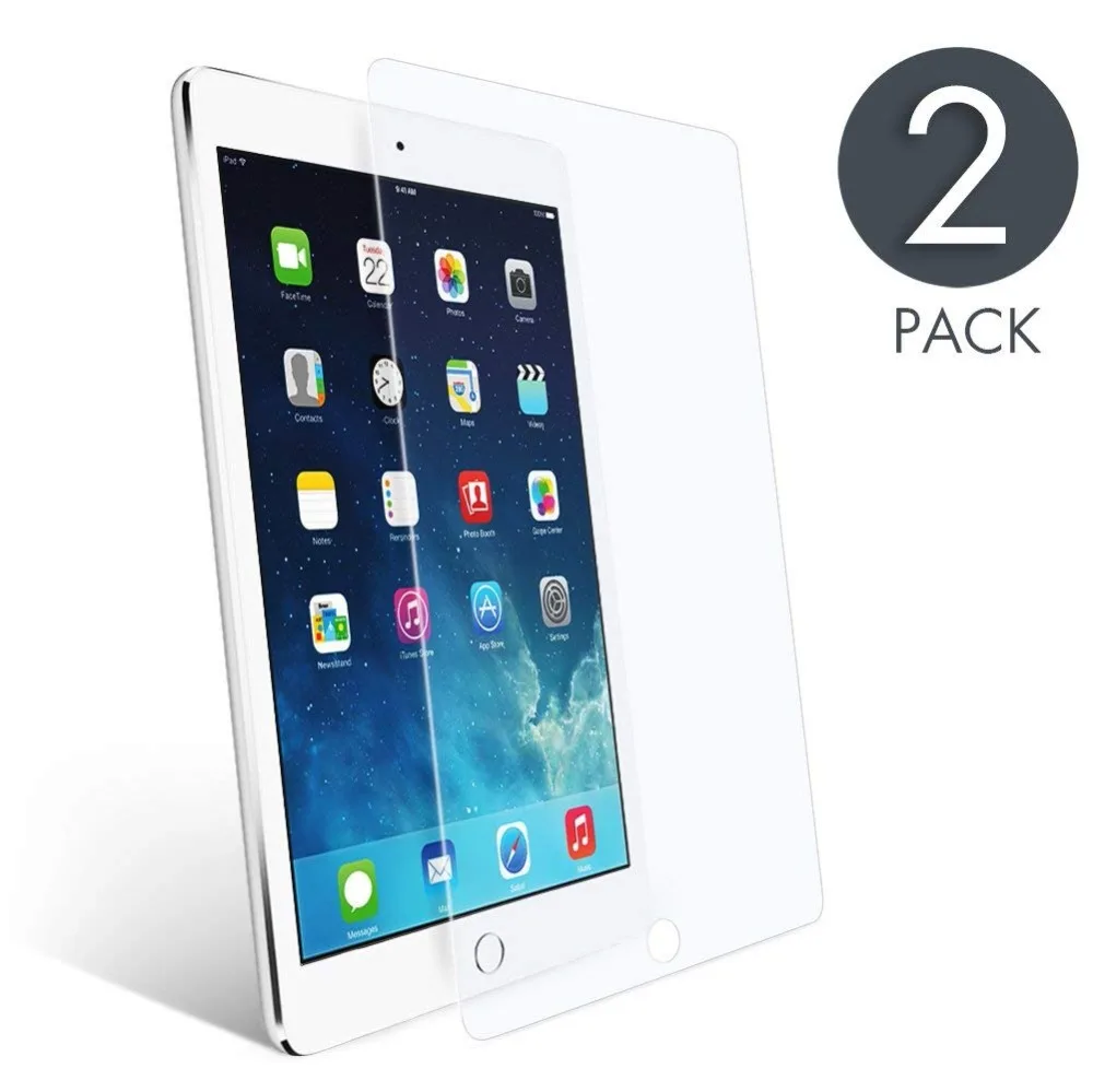 2pcs Premium Tempered Glass for Apple iPad Air Screen Protective Film