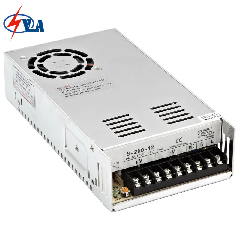 

S-250-24 24V 10.4A energy saving DC power supply switching 250W