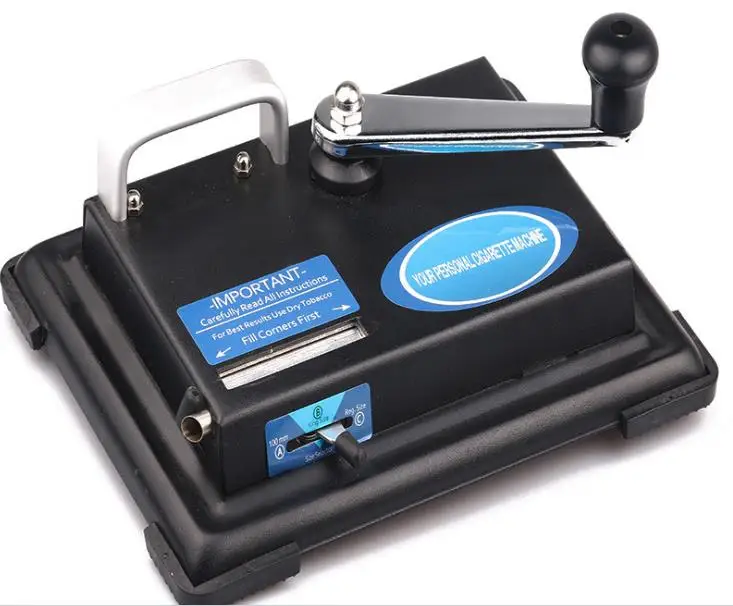 

Mini Portable Hand-Operated Cigarette Roller Machine Metal Hand Cigarette Maker Tobacco Injector Maker Roller