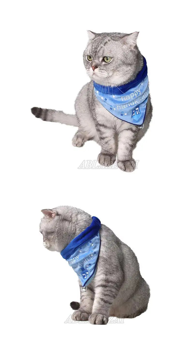 Blue storm собака кошка треугольные повязки мягкие Pleuche шарф