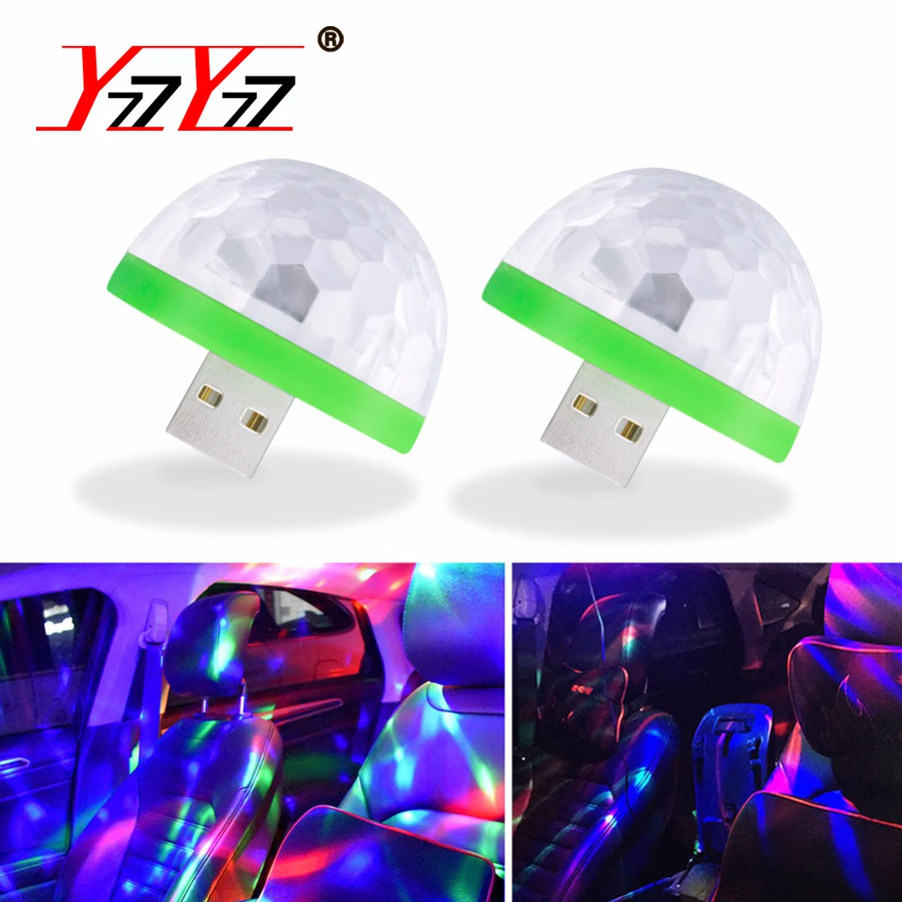 YzzYzz Автомобильный USB светодиодный атмосферный светильник декоративная лампа