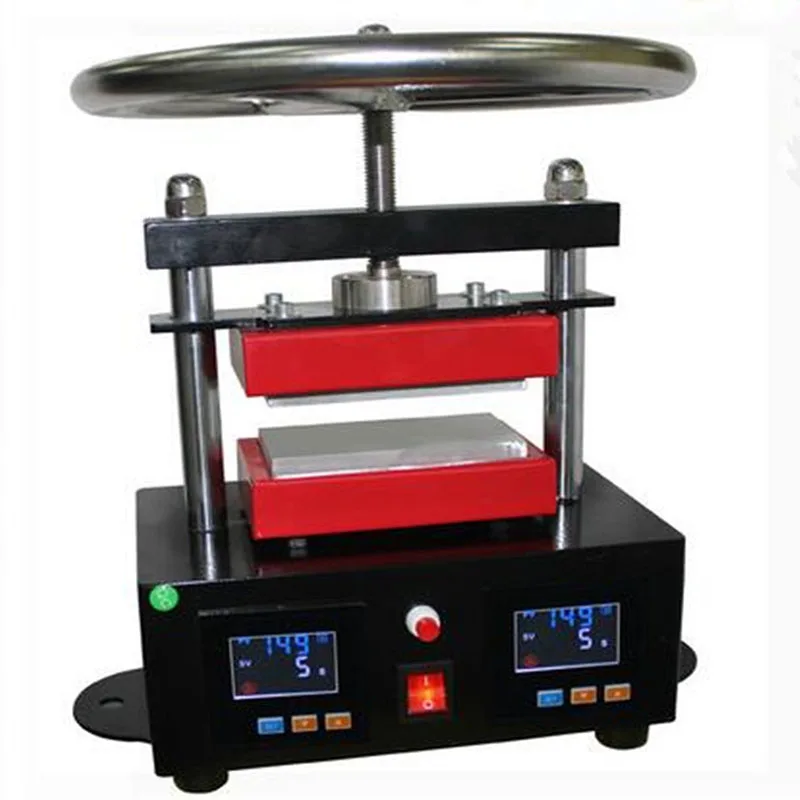 2000+ PSI Professional Rosin Press Hand Crank Duel Heated Plates (2.4