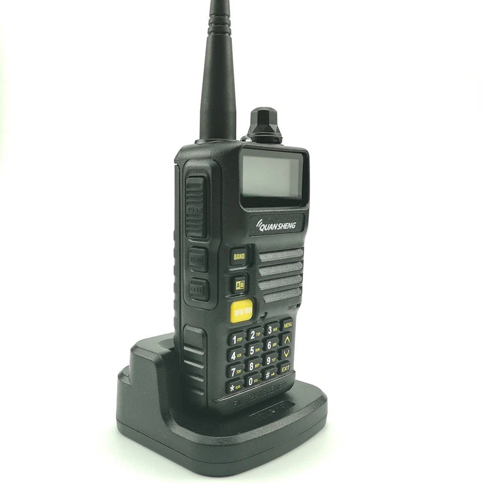 Новинка Quansheng UV-R50 портативная рация UHF VHF Двухдиапазонная 5 Вт двухсторонняя рация 2800 мАч длинный режим ожидания портативная рация