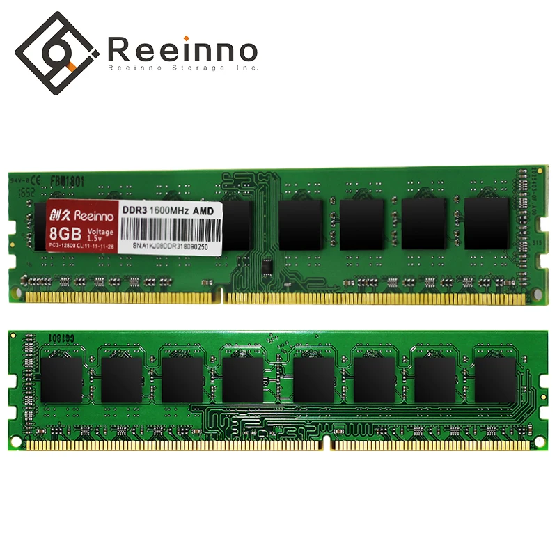 

Reeinno DDR3 8GB 16GB 1600MHz Desktop memory 240pin 1.5V NON-ECC Lifetime warranty Single Memory RAMs for only AMD
