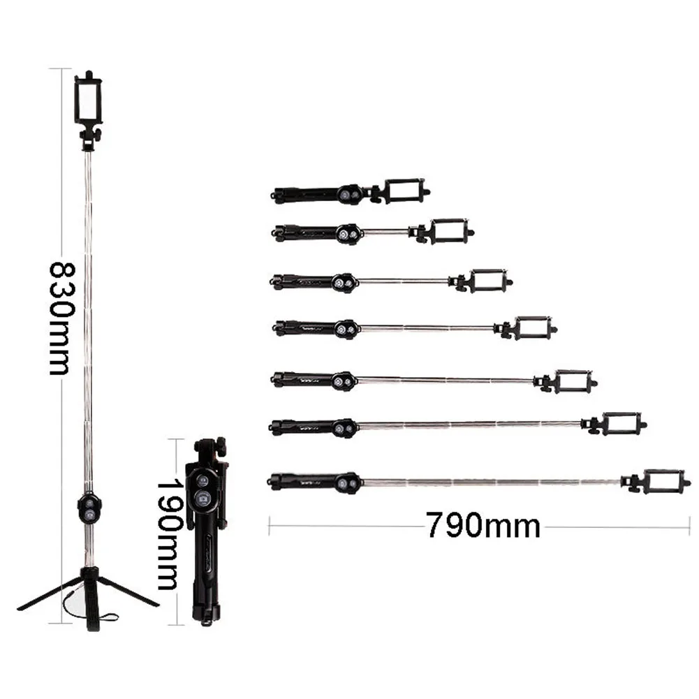 

High Quality Extendable Selfie Stick Tripod Remote Bluetooth Shutter For iPhone X 8 Plus Samsung Galaxy S8
