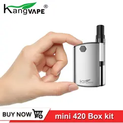 Оригинальный Kangvape Мини 420 коробка Starter Kit 400 мАч встроенный Батарея 0,5 мл 510 картридж КБР бак 11 Вт vape электронная сигарета комплект