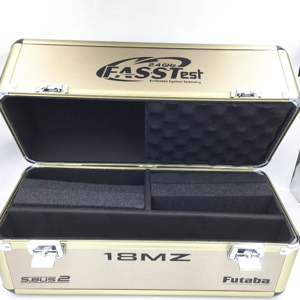 Оригинальный Futaba Дрон пульт дистанционного управления алюминиевый чемоданчик Двойной передатчик для Futaba18MZ 10C 8FG 8J T6K 10J