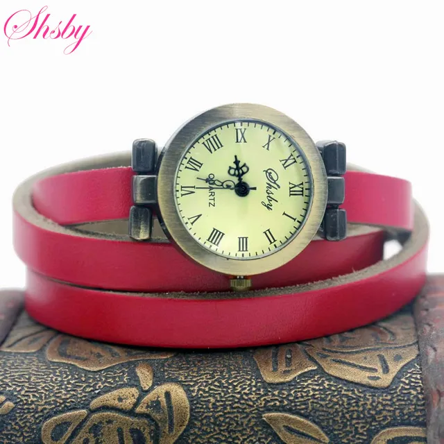 shsby fashion hot-selling women's long Genuine leather female watch ROMA vintage shsby fashion hot-selling women's long Genuine leather female watch ROMA vintage
