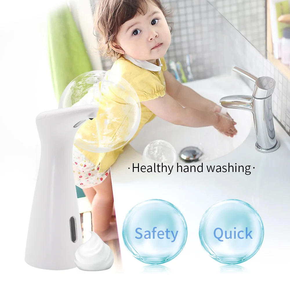 200ML Smart Sensor Automatic Liquid Soap Dispenser New ABS Hand Free Sanitizer Dispenser for Bathroom Kitchen Freestanding 200ML Smart Sensor Automatic Liquid Soap Dispenser New ABS Hand Free Sanitizer Dispenser for Bathroom Kitchen Freestanding