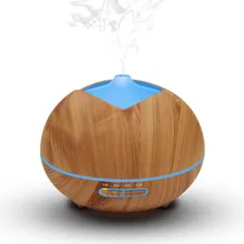 

Essential Oil Diffuser Cool Mist Humidifier Wood Grain Ultrasonic Aroma 400ml with 7 Color LED Night Lights for Office Home