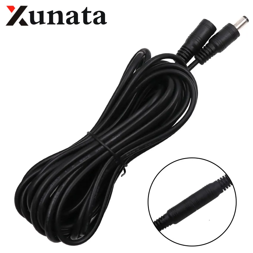 

5-24V DC Connector Power Plug With 1M 2M 3M 5M 10M Extension Wire 5.5 X 2.1 mm DC Female Male Jack Adapter Accessories