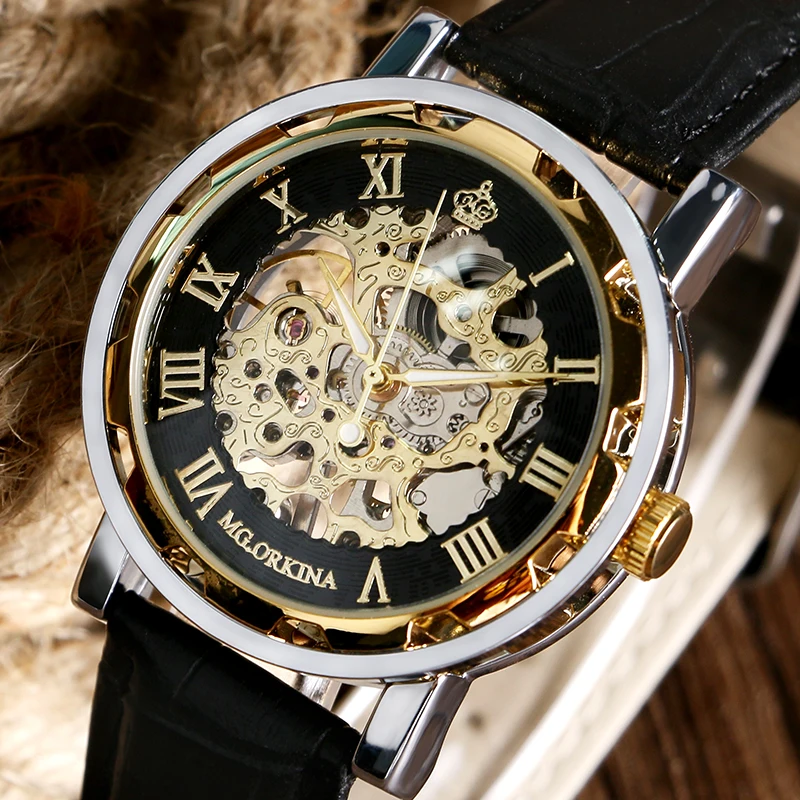 MR ORKINA Luxury Men font b Women b font font b Mechanical b font Watches Roman