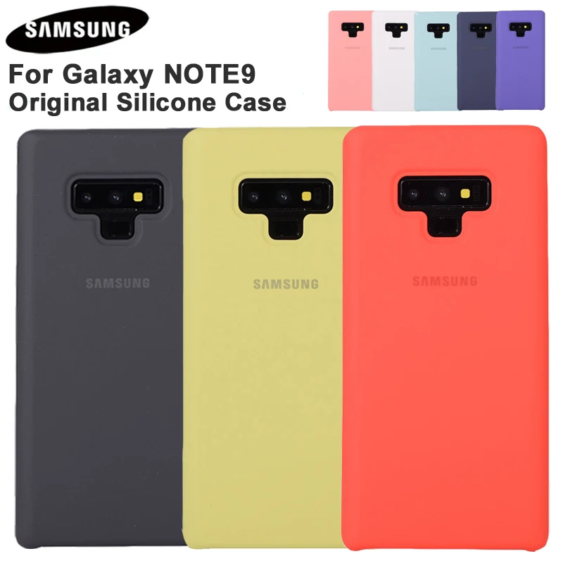 

Samsung Official Silicone Soft Back Cover For Samsung Galaxy Note 9 Note9 Phone Housing Fashion Soft Back Cover Phone Shockproof