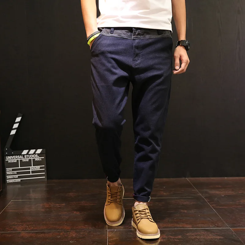 Harem Style Ankle Length Loose Ankle Length Cuffs Mens Pants Plus Size