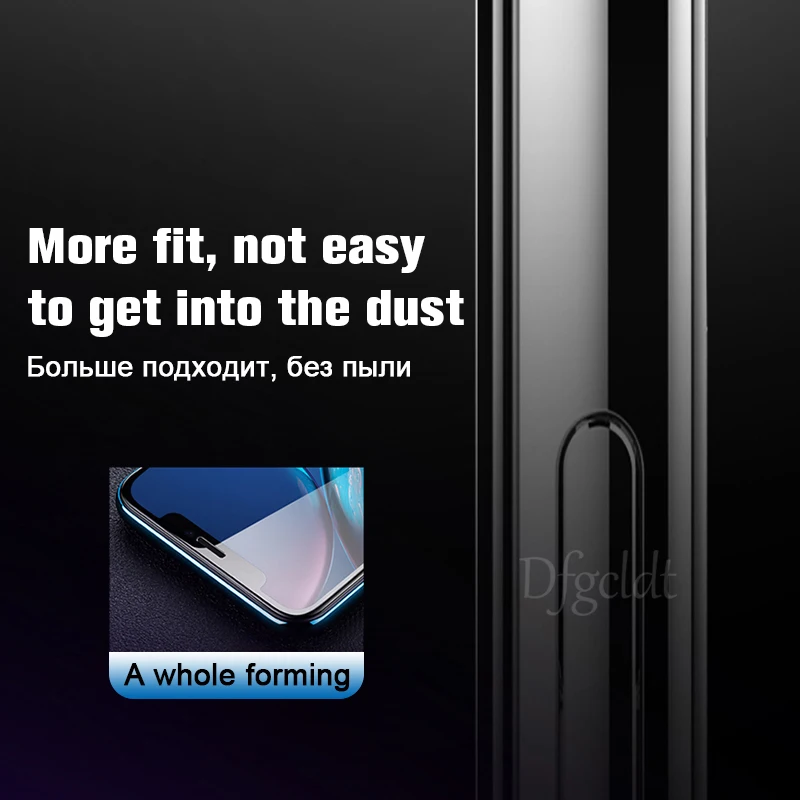 Закаленное стекло с полным покрытием 20D для iPhone 11 Pro XS Max защитное экрана X XR 8 7 6 6s Plus