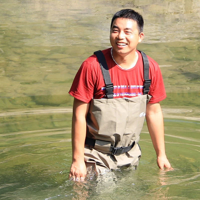 breathable fishing waders, high quality pesca waders trango chest waders with stocking foot (15)