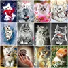 5D Diamond Painting Full Square Cat Rhinestones Pictures Animals Diamond Embroidery Diamond Mosaic Sale Cartoon Beadwork ► Photo 1/6