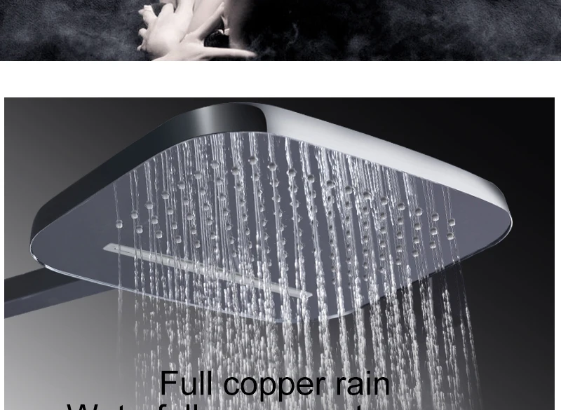 In Wall Exposed Touch Digital Shower Bath 3 Function Bathroom Shower Set Smart Intelligent Thermostat Waterfall Rain Shower (9)