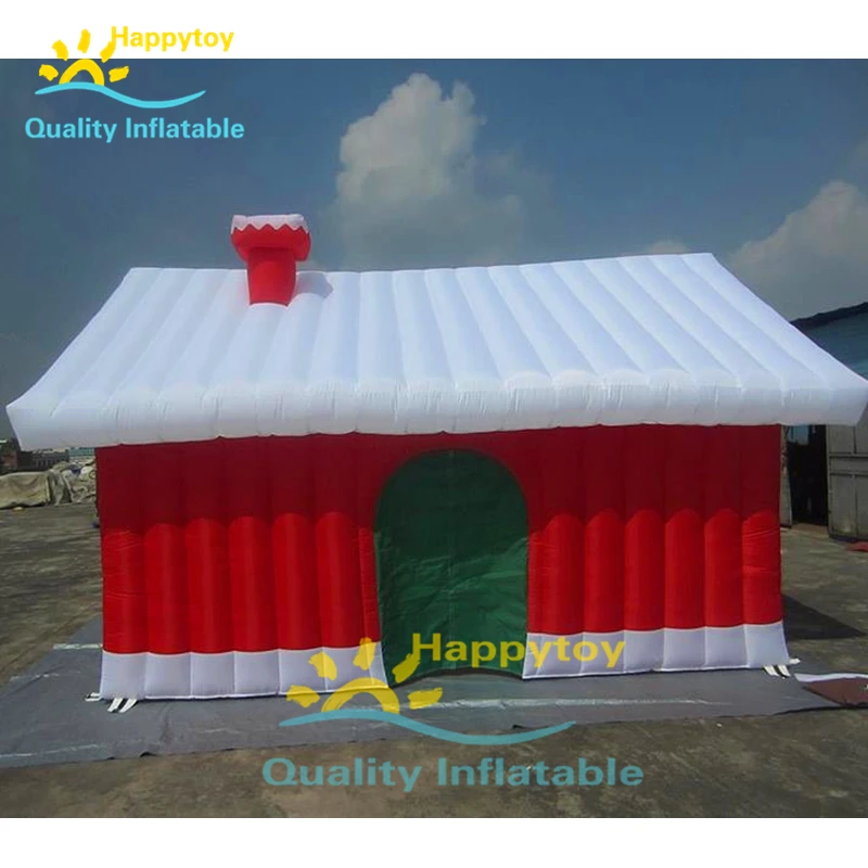 Рекламная Ткань Оксфорд герметичная воздушная надувная Рождественская палатка для дома надувная будка палатки мастерская для продажи