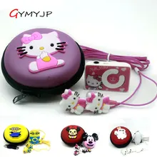 hello kitty mp3 Totoro аниме Спортивный MP3 музыкальный плеер с наушниками и сумкой