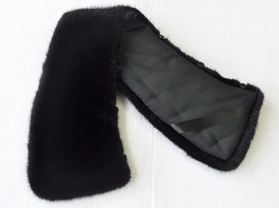 mens snood scarf ZDFURS*100% Genuine Real Mink Fur Collar Men Winter Coat Scarf Accessory Women Jacket Fur Collar Black Coffee mens dress scarf