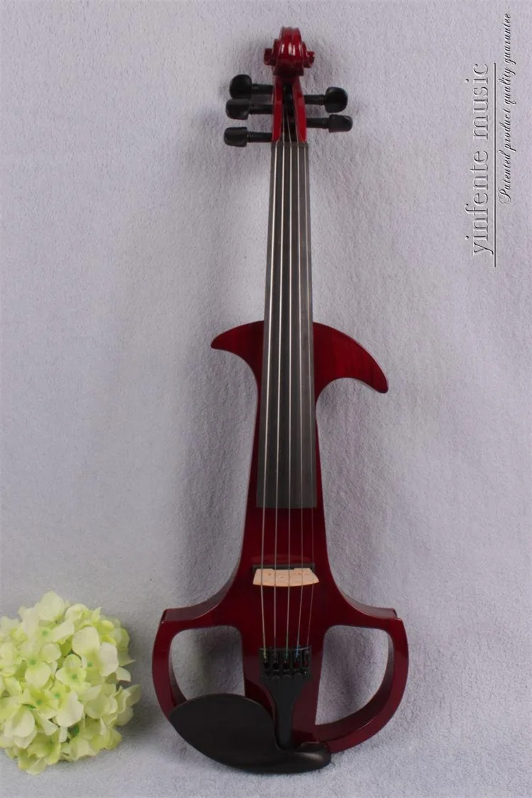 8815 4/4 Electric Violin Powerful Sound Solid wood Big New 5 strings