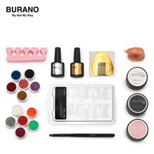 BURANO Строительство УФ Гель-лак Кисть для ногтей поддельные ногти дизайн ногтей УФ гель маникюрные наборы 801