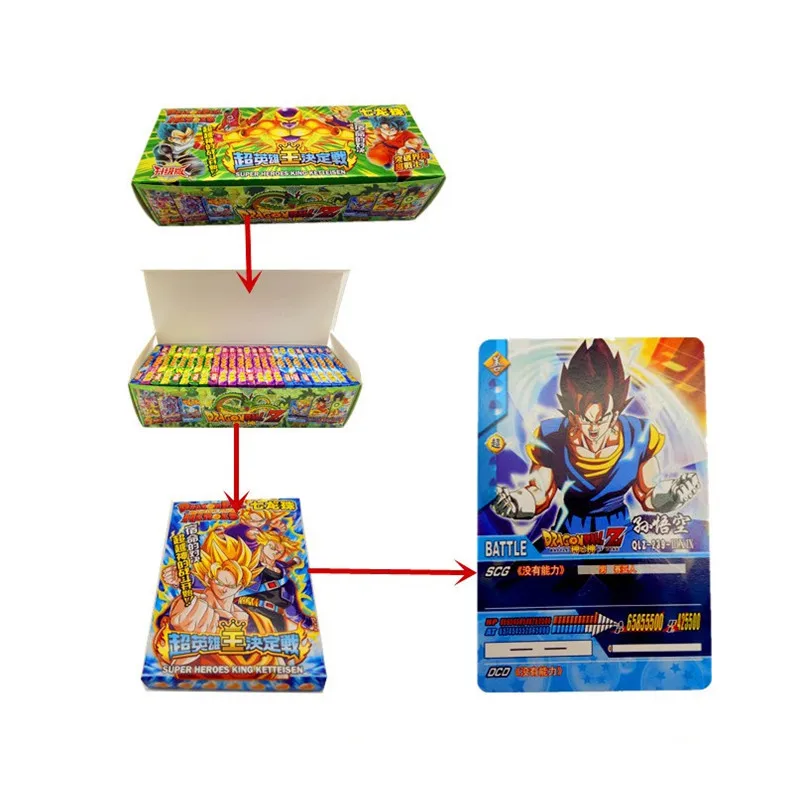 384 шт игра Kaart Collectie Dragon Ball битва Kaart Kinderen Interactief Speelgoed Dragon Ball карта Zoon Goku Saiyan Budokai