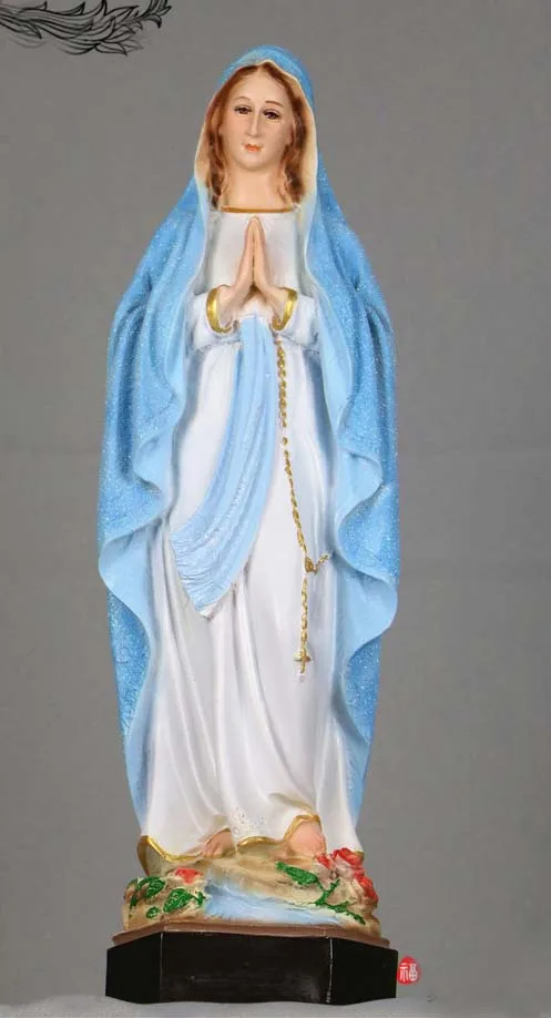 

Special Offer 40CM tall # HOME Church TOP Ornament Religious Catholicism Christianism Our Lady at Lourdes Madonna holy statue