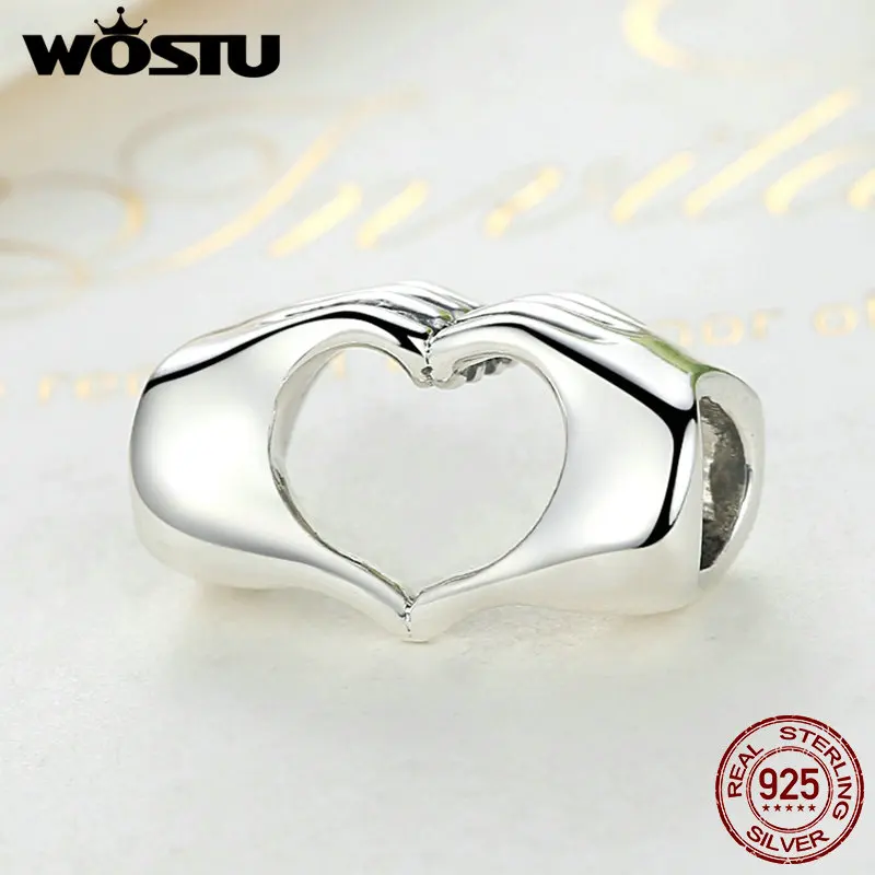Бусина Шарм Рука к руке из серебра 925 пробы для браслета|beads fit|authentic sterling silverbracelet diy