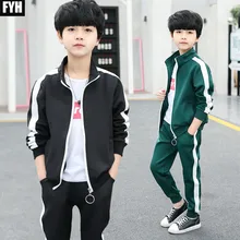Children Clothes Kids Tracksuit Autumn Spring Teenager Boys Casual Clothes Suit Boys Jacket+Pants 2pcs Children Clothes Kids Tracksuit Autumn Spring Teenager Boys Casual Clothes Suit Boys Jacket+Pants 2pcs