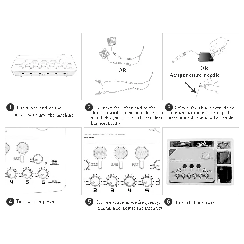 Preise Hwato SDZ 6 Kanäle Ausgang niederfrequenz Massage Maschine Unterstützung 110 220 V oder Batterie