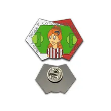 Custom Printed Activity Publicity Pin Badge Sticker Supply Safety Pin Tin Wallet secrecy and publicity
