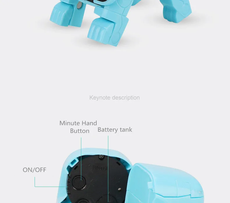 Новые мини Собака Форма часы игрушка симпатичный вариант будильник робот игрушки Раннее Образование игрушки для детей ребенок милый щенок ходить игрушка