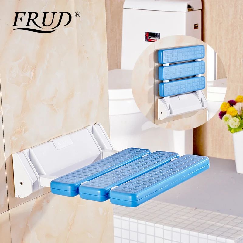 

FRUD Wall Mounted Shower Seats bathroom shower chair shower folding seat child Bath shower bench Stool toilet bath folding chair