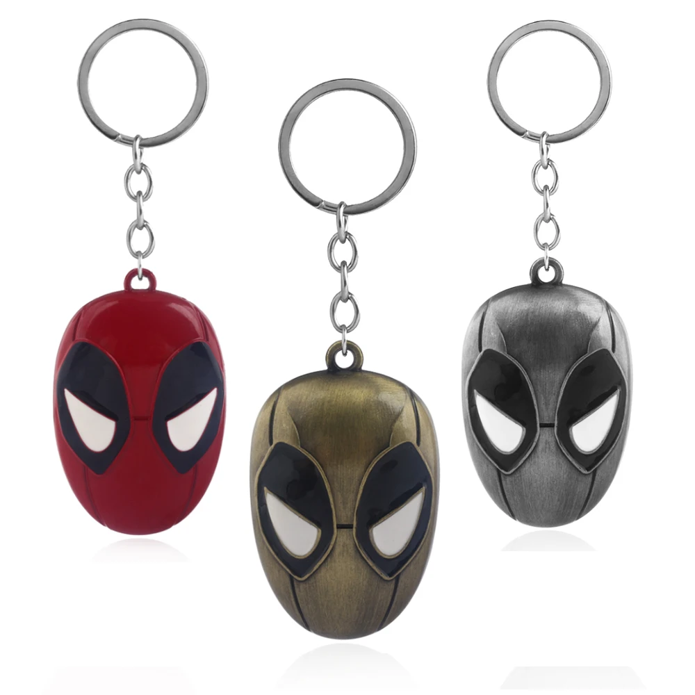 

Movie Deadpool keychain Avengers superhero mask key chain metal bottle opener for men car keyring fashion jewelry Dropshipping