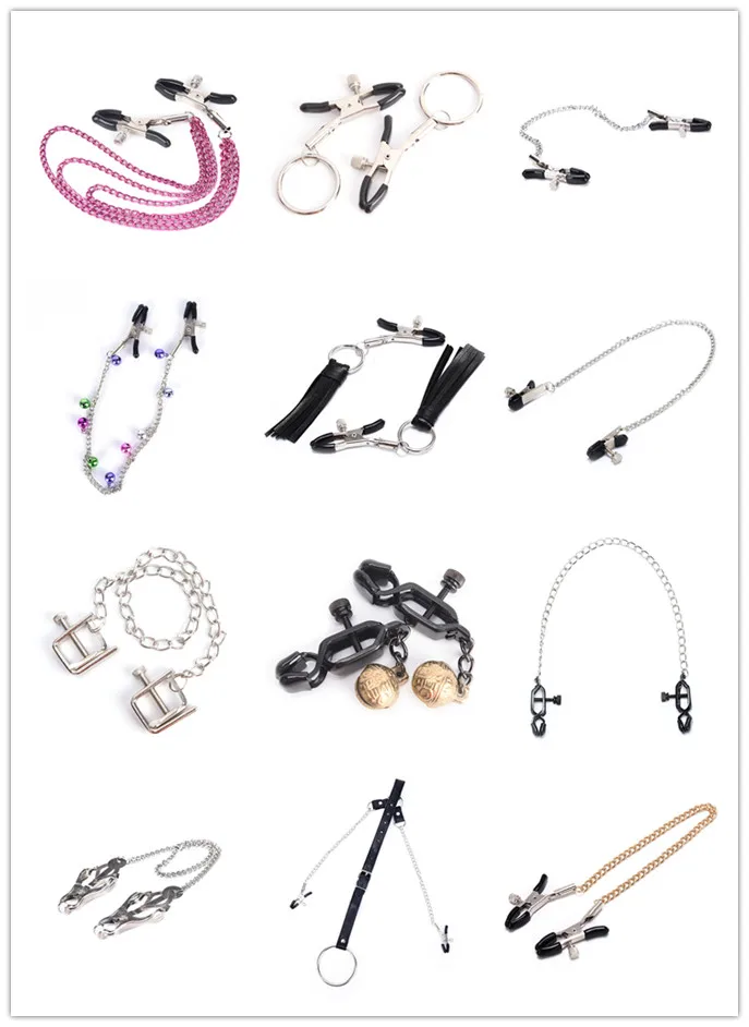 Breast Clip For Women Milk Clip Nipple Clamps With Metal Chain Couples Sex Nipple Clamps Multi Styles Bdsm Exotic Accessories