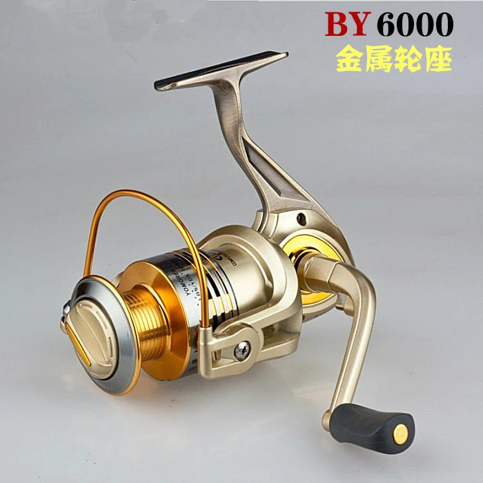 釣りリールby3000スプール高級ゴールドすべての金属ベースルアー海ロッドスピニングリール Spinning Reel Fishing Reelreel Reel Aliexpress