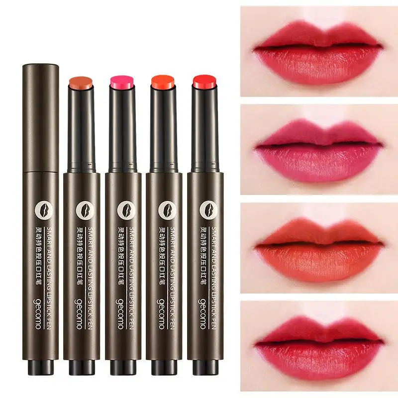 

2019 HOT SALE Yfashion Eatable lipstick Pressing Type Lipstick Edible Lippie Lip Cream Makeup Gift