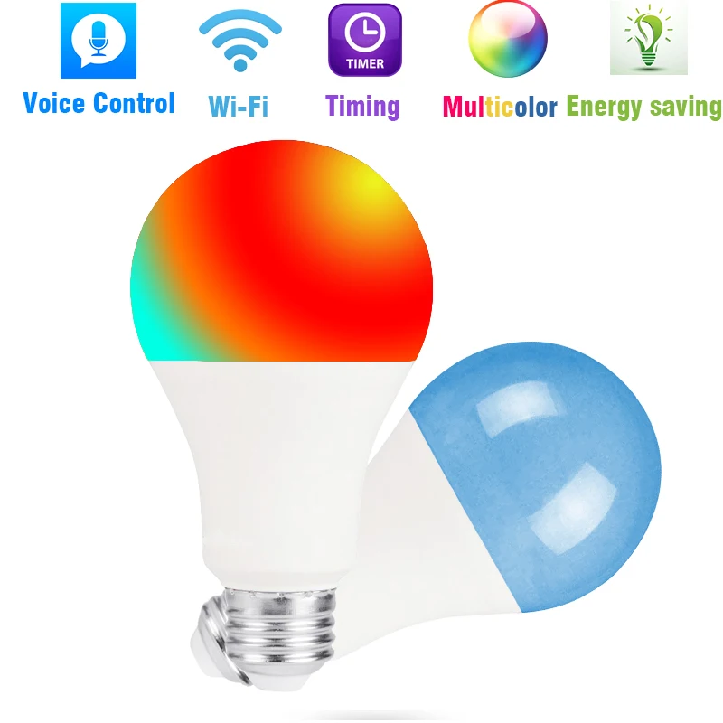 

BOAZSMART LED WiFi Smart Light Bulb,7W E27 base smart bulb ,Compatible with Alexa and Google Assistant and IFTTT TUYA