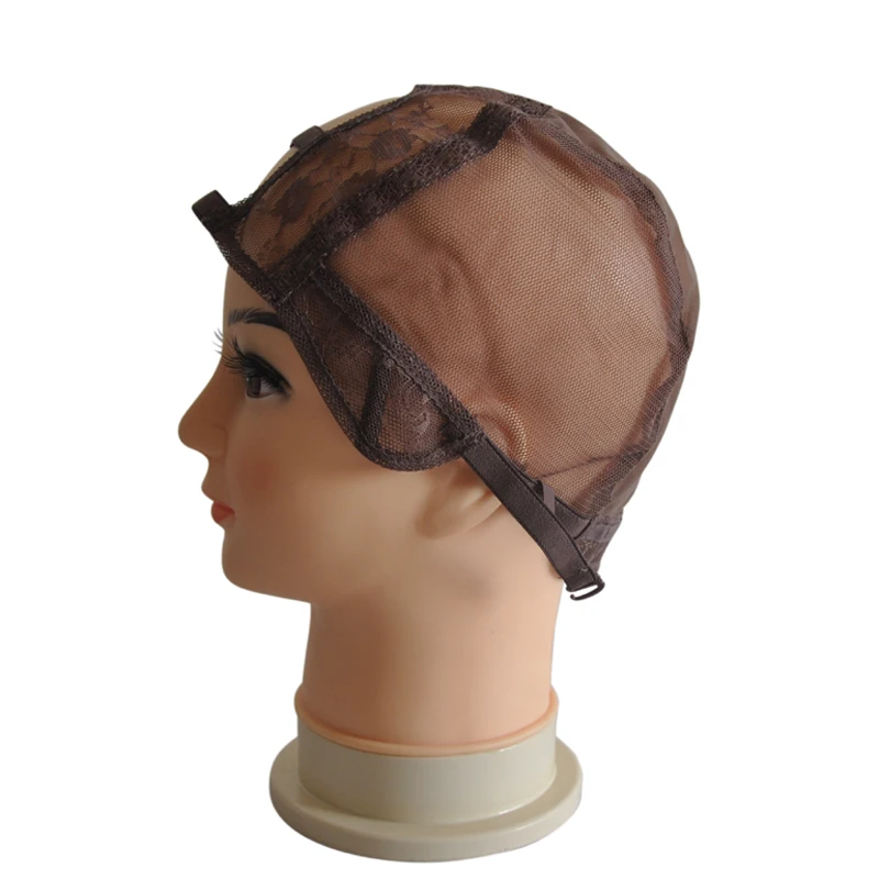 Beli 2*4 U Bagian Topi Wig Untuk Membuat Wig dengan Adjustable Tali Tenun Cap Glueless Wig Topi Berkualitas Baik ukuran S ML Murah 2*4 U Bagian Topi Wig Untuk Membuat Wig dengan Adjustable Tali Tenun Cap Glueless Wig Topi Berkualitas Baik ukuran S ML