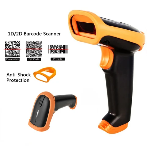 Scanner com Fio Scanner de Código de Barras para Windows Code Reader Barcode Handheld – Mac Pos Terminal Rd-s5 2d Pdf417 qr Bar