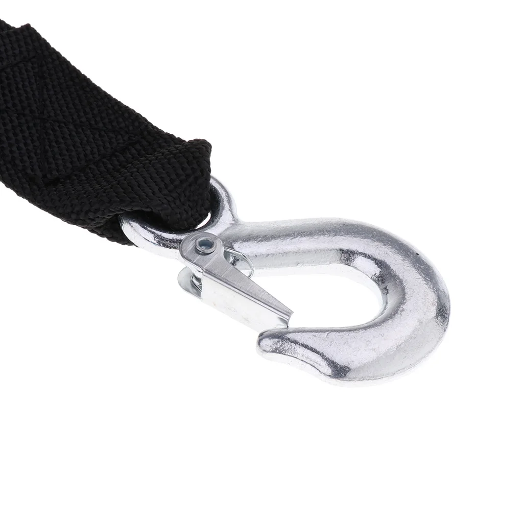 MagiDeal 7.5m Boat Winch Trailer Replacement Webbing Nylon Strap With Heavy Duty Hook Boat Winch Trailer Strap  